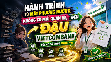 Hành trình từ mất phương hướng, không có mối quan hệ, đến đậu Vietcombank của cô gái từng bỏ đại học.png